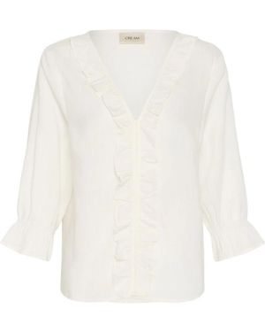 Cream Blouses - Wit