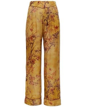 forte_forte Wide Trousers - Amarillo