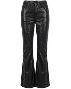 Rag & Bone Dahlia Flexi Schlaghose Aus Beschichtetem Denim - Schwarz