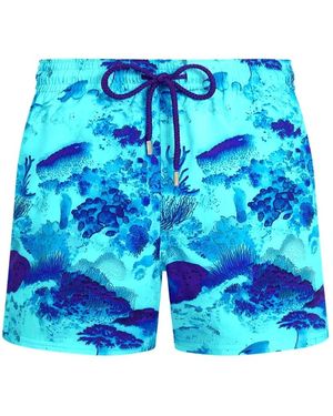 Vilebrequin Moorise 'Coral Reef' Stretch Zwemshort - Blauw