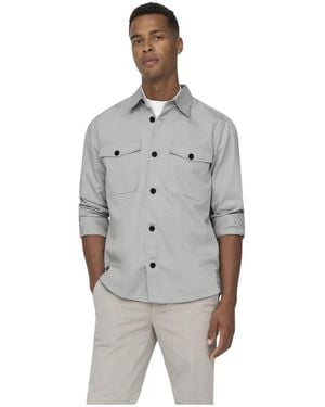 Only & Sons Casual Shirts - Gris