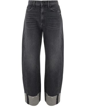Mother Jeans ,Zwart ,Denim Stretch Cotton Denim Jeans - Grijs