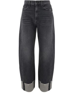 Mother Stretch Cotton Denim Jeans - Grau