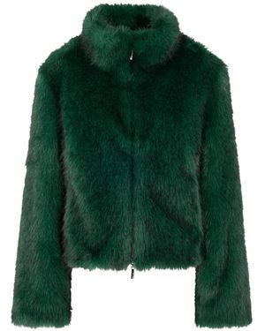 Marc Cain Faux Fur & Shearling Jackets - Verde