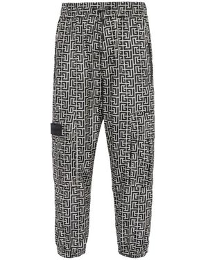Balmain Cropped Trousers - Grey