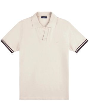 Fay Tops ,Katoen Polo Without Bt. Piquet Str. Stripes