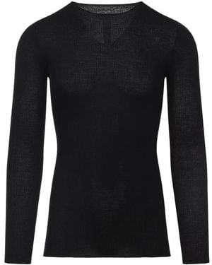 Rick Owens Round-Neck Knitwear - Noir