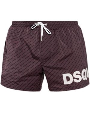 DSquared² Badmode ,Rood ,Swimwear - Blauw