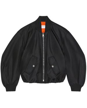 Givenchy Cropped Cocoon Bomber - Zwart