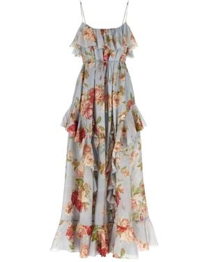 Zimmermann Roselight Frill Maxi Jurk - Meerkleurig