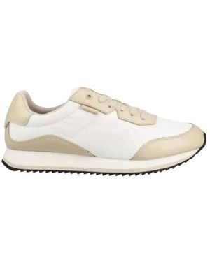 Calvin Klein Low Top Schnür-Sneaker - Weiß
