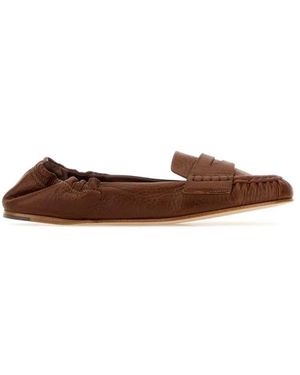 DSquared² Schoenen ,Bruin ,Leer Caramelkleurige Leren Loafers