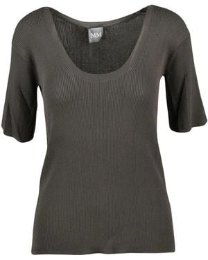 Max Mara Round-Neck Knitwear - Gris