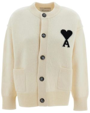 Ami Paris Cardigans - Blanco