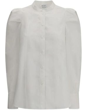 McQueen Elegante Button-Up Overhemd Met Zak - Grijs