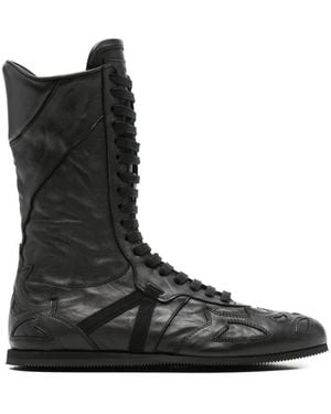 Ann Demeulemeester Lace-Up Boots - Zwart