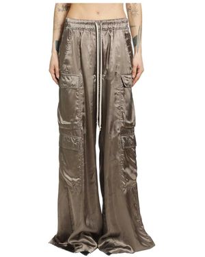 Rick Owens Broeken ,Bruin ,Satijn Temple Cargobelas - Naturel
