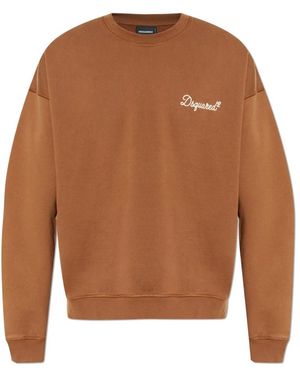 DSquared² D2 Signature Relax Fit Crewneck - Bruin