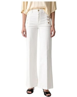 ViCOLO Wide Trousers - Blanc