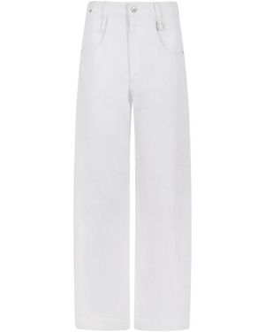 WOOYOUNGMI Wide-Leg Tailored Broeken - Wit