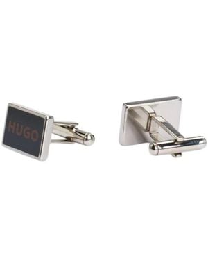 HUGO E-Frame Manschettenknöpfe - Weiß