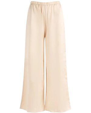 By Malene Birger Broeken ,Polyester Louis Wijde Broek - Naturel