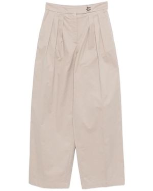 Emporio Armani Wide Trousers - Natural