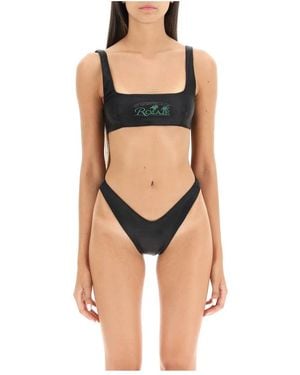 ROTATE BIRGER CHRISTENSEN Pearla bikini mit print - Schwarz