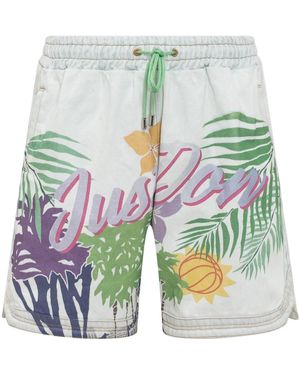 Just Don Kurze Shorts - Grün