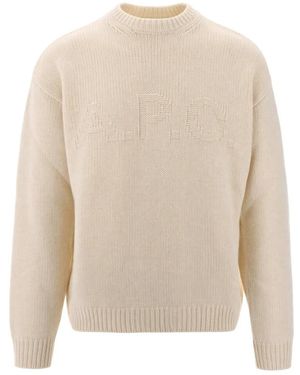 A.P.C. Rundhals-Strickpullover - Weiß