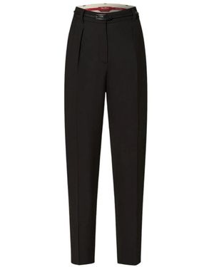 Max Mara Klassische feminine tapered leg hose - Schwarz