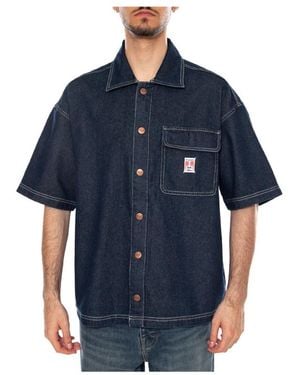 Wrangler Short Sleeve Shirts - Blu