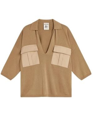 Semicouture Polo Shirts - Neutro