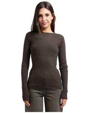 Patrizia Pepe Round-Neck Knitwear - Negro