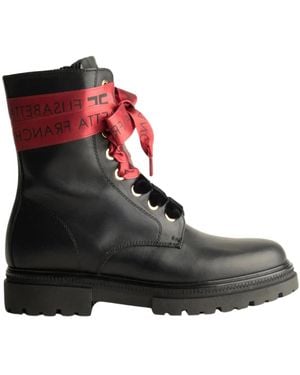 Elisabetta Franchi Lace-Up Boots - Black