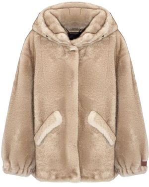 Lou Andrea Faux Fur & Shearling Jackets - Neutro