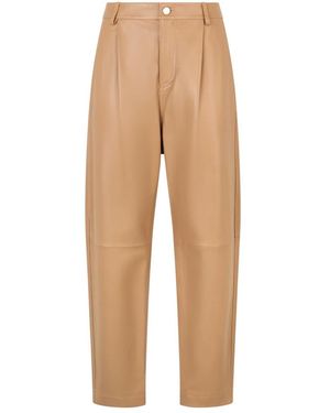 RED Valentino Leather Trousers - Natural