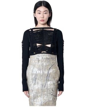Rick Owens Long Sleeve Tops - Blue