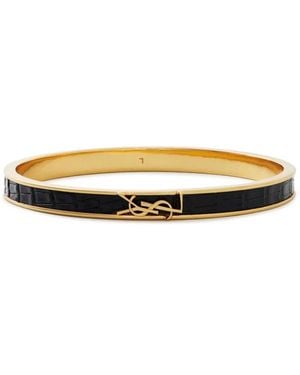 Saint Laurent Opyum Cassandre Logo Armband - Gelb
