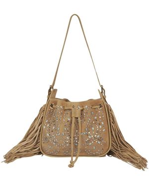 Alma En Pena. Bucket Bags - Brown
