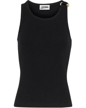 Jean Paul Gaultier Sleeveless Tops - Black