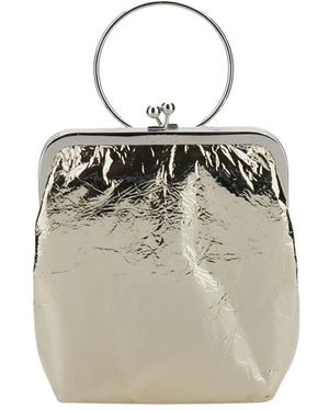 Plan C Metallic Rectangular Pouch - Grau
