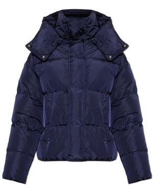 DSquared² Jassen ,Blauw ,Donsjack Met Afneembare Capuchon