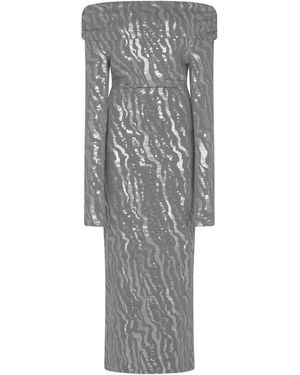 ROTATE BIRGER CHRISTENSEN Party Dresses - Grey