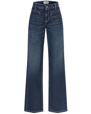 Cambio Wide Jeans - Bleu