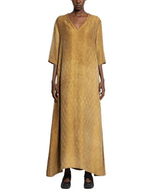 Uma Wang Kleedjes ,Geel ,Abito - Metallic