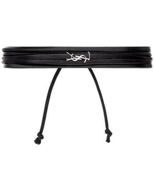 Saint Laurent Bracelets - Black