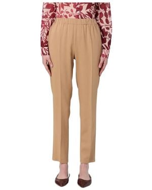 Forte Forte Regular Fit Broek Met Elastische Tailleband - Roze