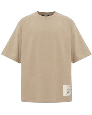 Jacquemus Tops ,Katoen Katoenen T-Shirt Torneo - Naturel