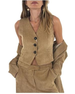 Marella Vests - Marrone